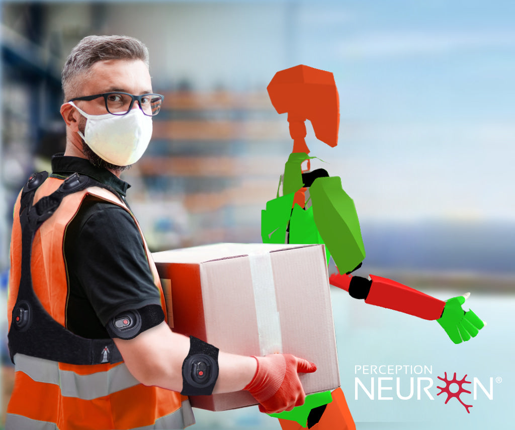 nawo warehouse working utilizing nawo niosh risk assessment tool with perception neuron