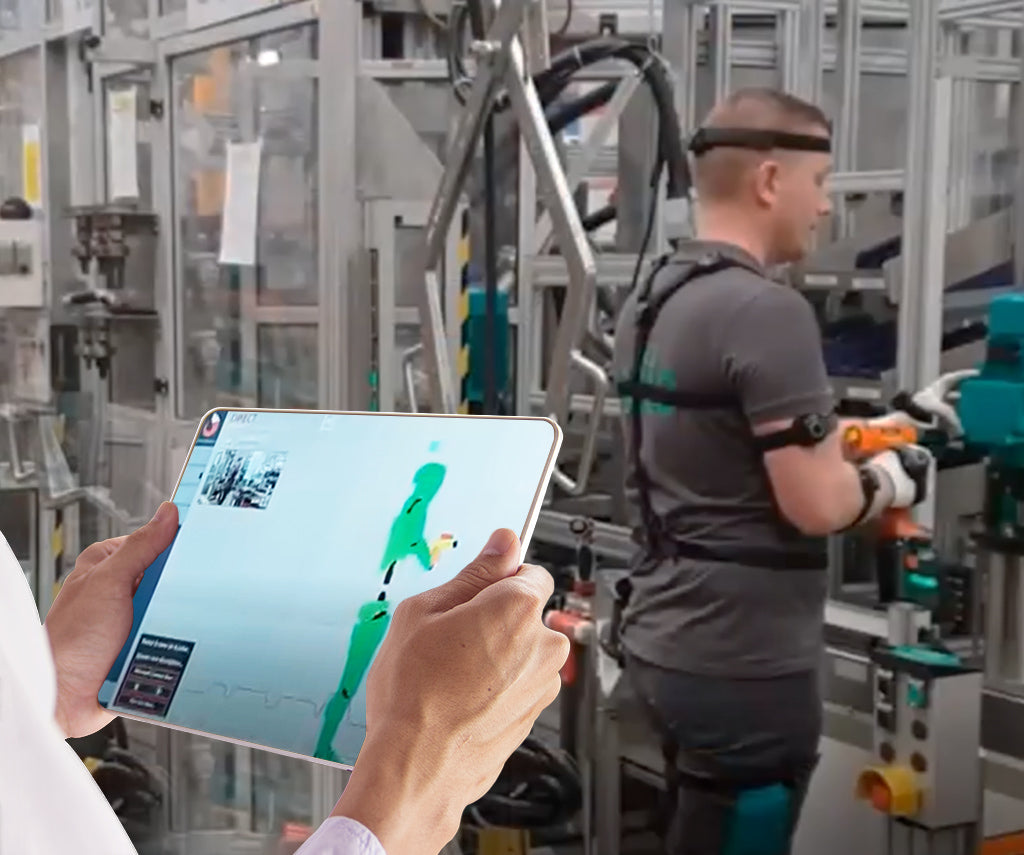 nawo workplace safety warehouse worker wearing perception neuron motion capture suit